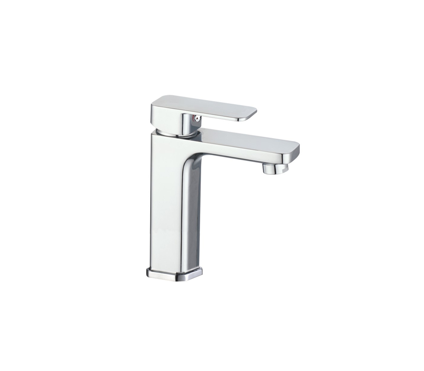 OJ-J2482H Rubinetto per lavabo cromato con maniglia singola Rubinetto per lavabo alto per bagno Bagno minimalista Rubinetto per lavabo in ottone