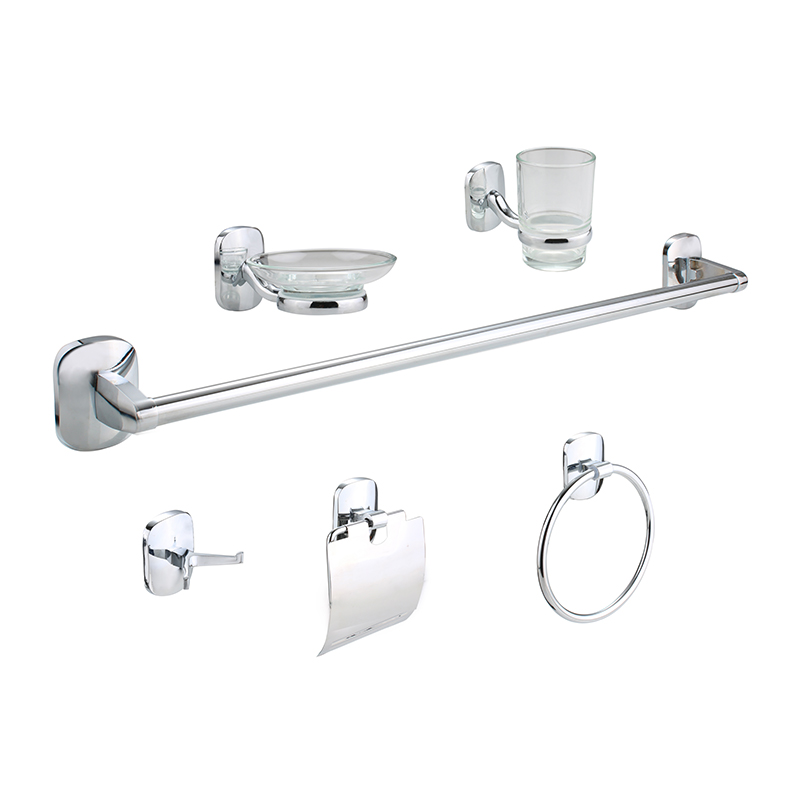 OJ-B2400LJ Set di 6 accessori per il bagno Set di portasciugamani Porta carta igienica Portasapone Set di accessori per il bagno a parete